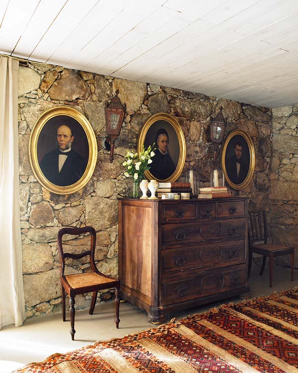 Mediterrán étkező dekoráció, képkerettel