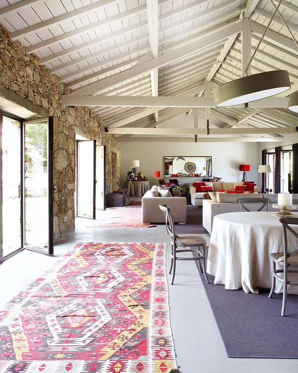 Mediterrán nappali étkező bútor