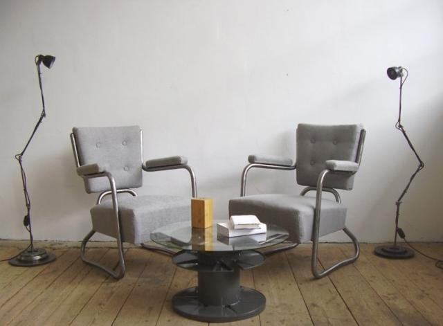 Csővázas Bauhaus fotel