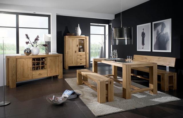 Modern tölgyfa nappali és étkező bútorok