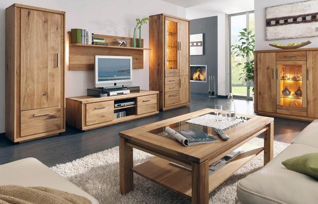 Modern tölgyfa nappali és étkező bútorok