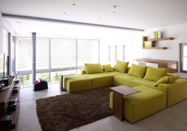 Zöldessárga lounge ülőgarnitúra