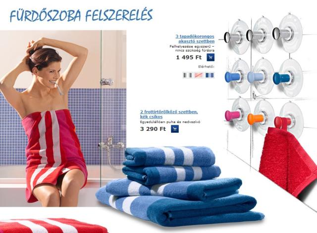 Fürdőszoba felszerelés tapadókorong a Tchibo üzletekben és webshopban