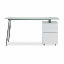 Szekrénnyel kombinált íróasztal konténer