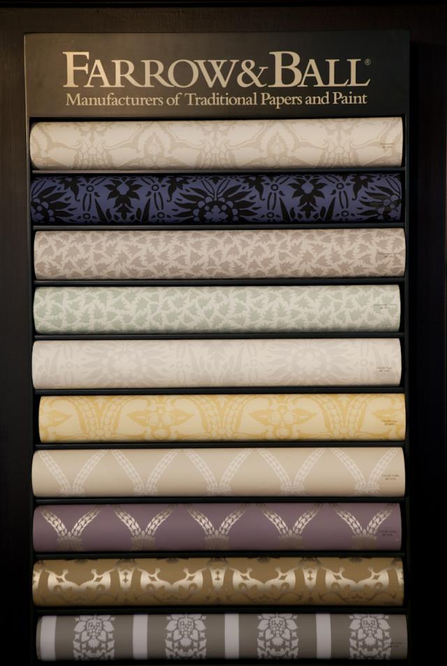 Farrow & Ball angol tapéta színazonos festékkel