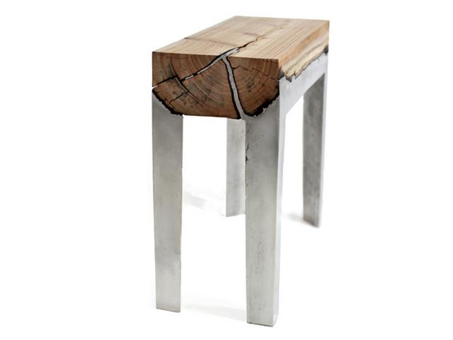 Hilla Shamia alumínium és fa design bútor