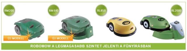 Robomow fűnyíró modellek