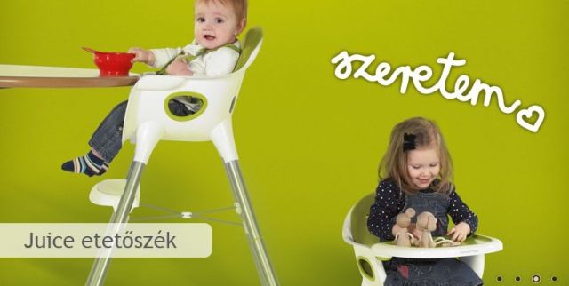 Etetőszék Mamas and Papas Budapest lime szín
