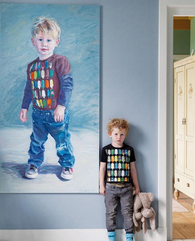 Festmény gyerekről