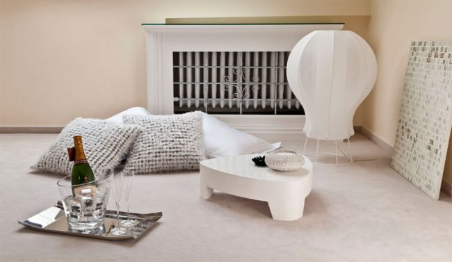 Lakberendezés franciás stílusban dohányzóasztal