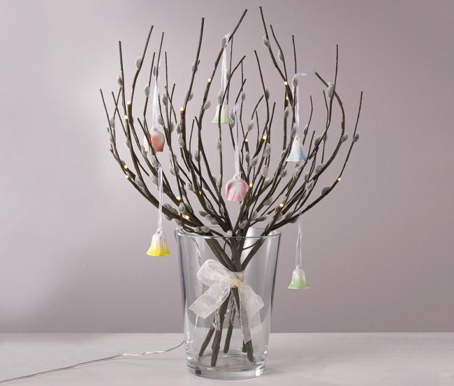 Ledes dekoráció húsvéti ágakra
