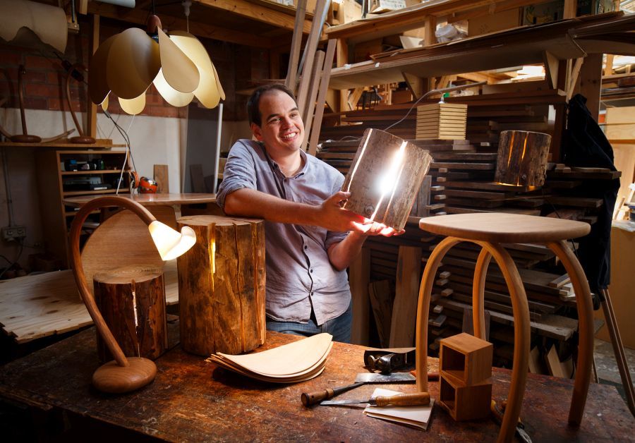 Duncan Meerding a lámpatervező