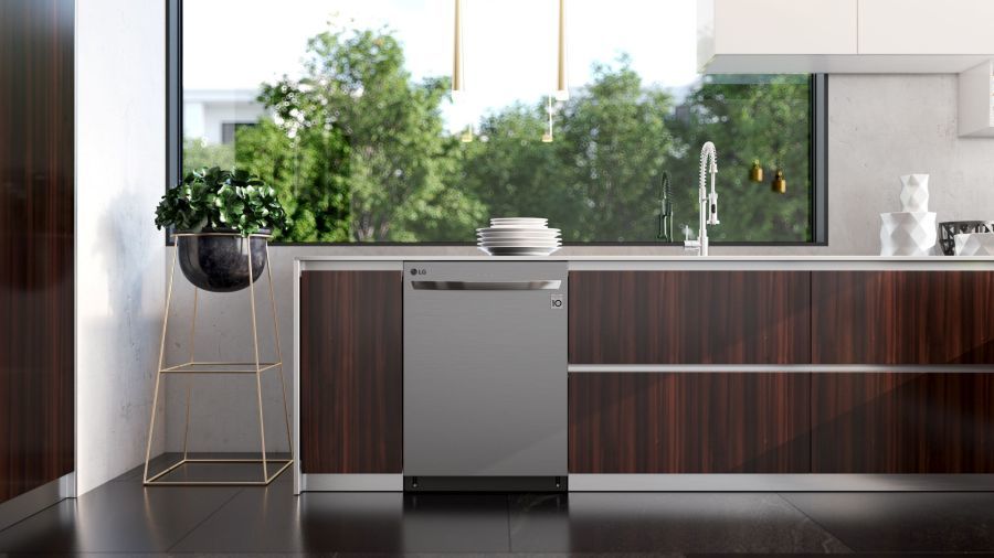 LG mosogatógép barna konyha