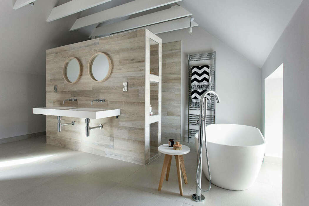 Dupla mosdód modern fürdőszoba