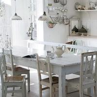 Shabby chic stílusú étkezőszékek koptatott Shabby chic stílusú étkezőszékek koptatott