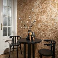 Klasszikus barna falfestés előszobába vagy kávézóba