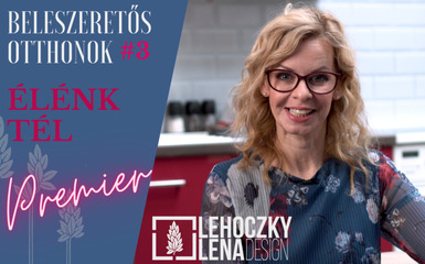 Az Élénk Tél otthon színei Lehoczky Léna lakberendezővel