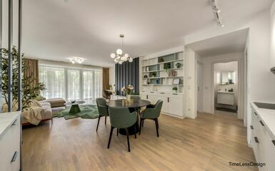 Karakteres 70 m2-es modern lakóparki lakás luxus lakberendezéssel a 13. kerületben